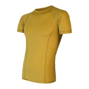 SENSOR MERINO AIR pánské triko kr.rukáv mustard velikost