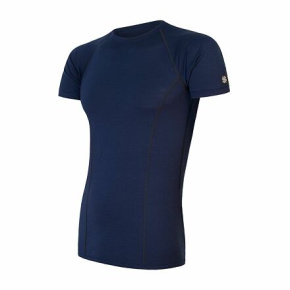 SENSOR MERINO ACTIVE pánské triko kr.rukáv deep blue velikost