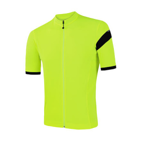 SENSOR CYKLO COOLMAX CLASSIC pánský dres kr.rukáv celozip neon yellow velikost