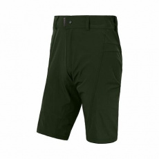 SENSOR HELIUM pánské kalhoty s cyklovložkou krátké volné olive green velikost