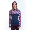 SENSOR COOLMAX THERMO dámská mikina zip deep blue/feather velikost