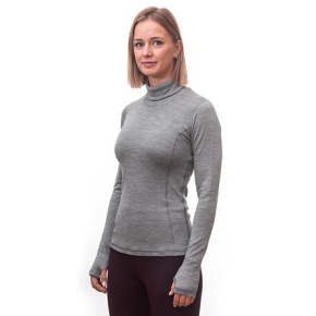 SENSOR MERINO BOLD dámské triko dl.rukáv roll neck cool gray velikost