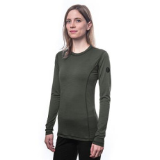 SENSOR MERINO AIR dámské triko dl.rukáv olive green velikost