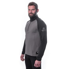 SENSOR COOLMAX THERMO pánská mikina zip steel gray/černá velikost