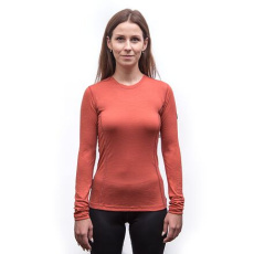 SENSOR MERINO ACTIVE dámské triko dl.rukáv terracotta velikost