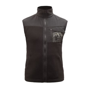 FT MEN'S FLEECE VEST BLACK velikost