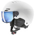 UVEX HELMA ROCKET JR VISOR WHITE-BLACK MAT (S5662631000)