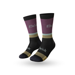 FIZIK PONOŽKY TEAM EDITION MUD/GRAPE (FZKSOCKSTE8598)