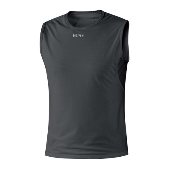 GORE M GWS BL Sleeveless Shirt black