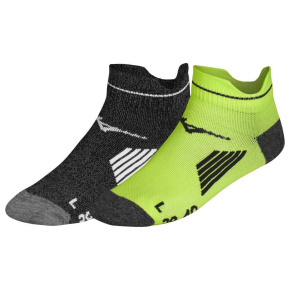 MIZUNO Active Training Mid 2P ( 1 Pack )  / Lime/Black /