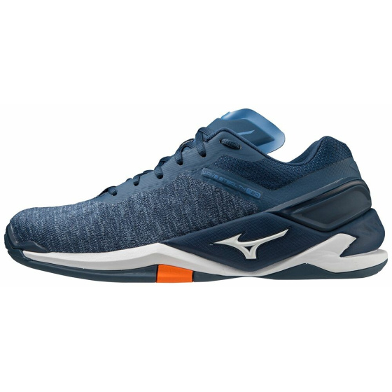 MIZUNO WAVE STEALTH NEO / Dark Denim / White  / Blue Jasper  /