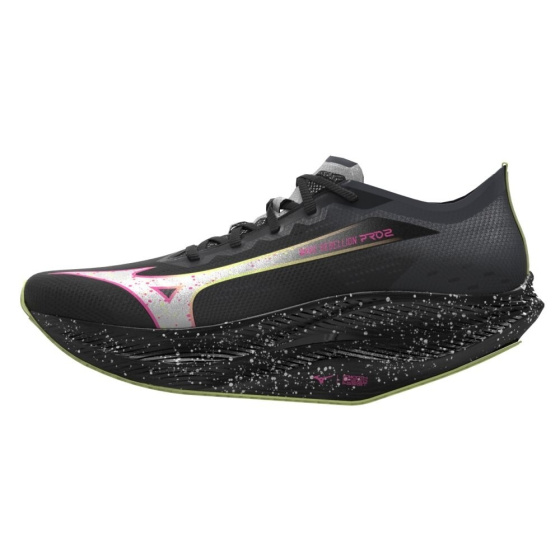 MIZUNO WAVE REBELLION PRO 2 / Black/Silver/Pink Tetra /