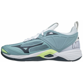 MIZUNO WAVE MOMENTUM 2 / Stone Blue/Stratified Sea/Neo Lime /