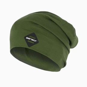 SENSOR ČEPICE MERINO ACTIVE LOGO safari green velikost