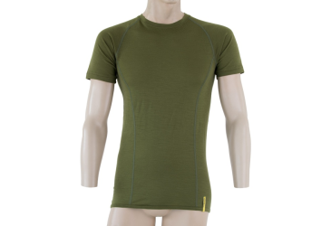 SENSOR MERINO ACTIVE pánské triko kr.rukáv safari green velikost