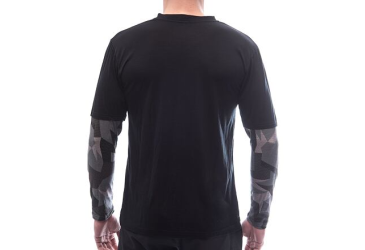 FT MEN'S ESCAPE MERINO LONG SLEEVE TEE BLACK/CAMO velikost