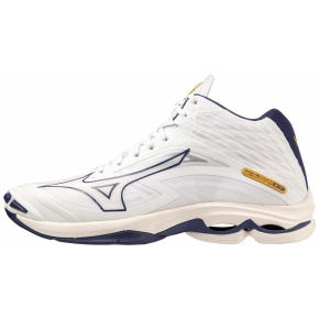 MIZUNO WAVE LIGHTNING Z7MID / White/BlueRibbon/MP Gold /