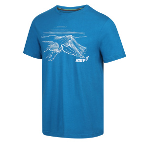 INOV8 GRAPHIC TEE "HELVELLYN" M blue