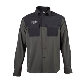 FT MEN'S RIDER LONG SLEEVE SHIRT OLIVE GREEN/BLACK velikost L