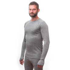 SENSOR MERINO BOLD pánské triko dl.rukáv cool gray velikost