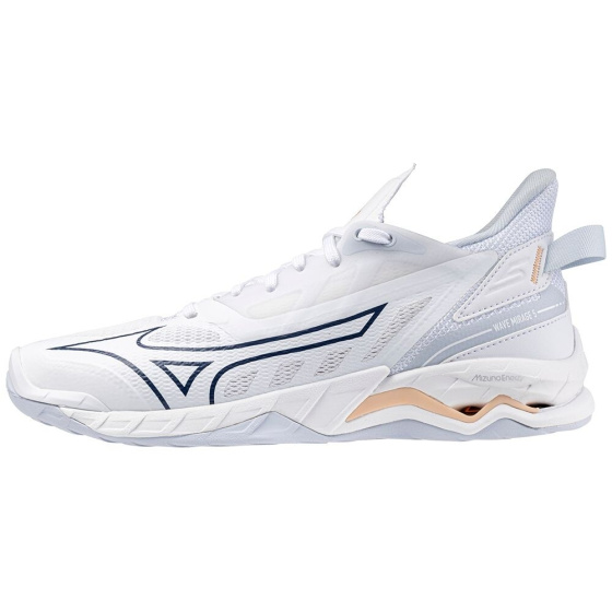 MIZUNO WAVE MIRAGE 5 / White/Navy Peony/Peach Parfait /