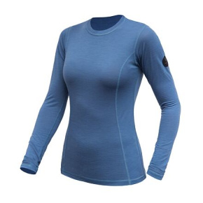 SENSOR MERINO AIR dámské triko dl.rukáv riviera blue velikost