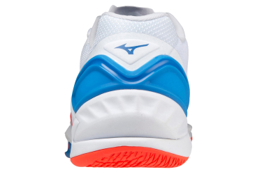 MIZUNO WAVE STEALTH NEO / WHITE / IGNITION RED / FRENCH BLUE /