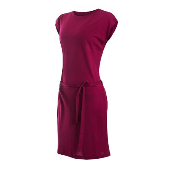 SENSOR MERINO ACTIVE dámské šaty lilla velikost