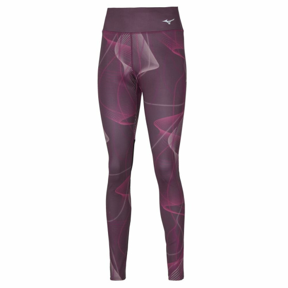 MIZUNO Printed Tights / Grape Wine /