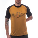 FT MEN'S HORIZON SHORT SLEEVE TEE GOLDEN/BLACK velikost