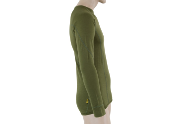 SENSOR MERINO ACTIVE pánské triko dl.rukáv safari green velikost