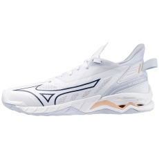 MIZUNO WAVE MIRAGE 5 / White/Navy Peony/Peach Parfait / 39.0/6.0