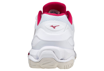 MIZUNO WAVE STEALTH V / WHITE / WHITE SAND / PERSIAN RED /