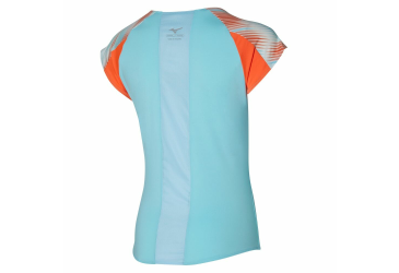 MIZUNO Printed Tee/Tanager Turquoise