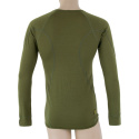 SENSOR MERINO ACTIVE pánské triko dl.rukáv safari green velikost