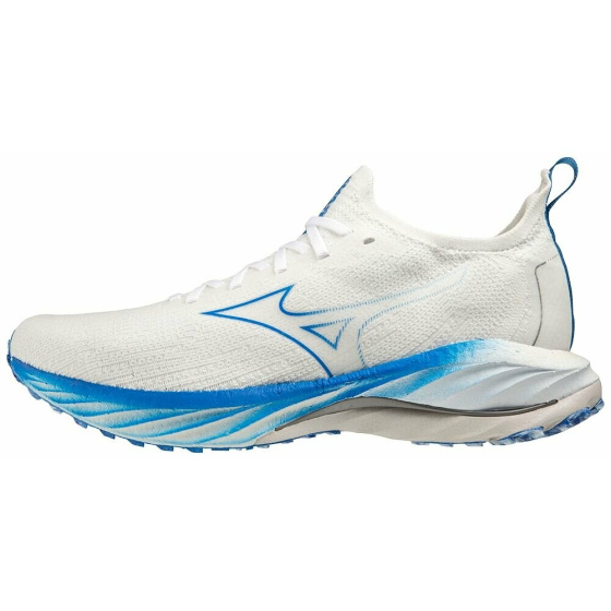 MIZUNO WAVE NEO WIND  / White / 8401 C / Peace Blue /