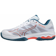 MIZUNO WAVE EXCEED LIGHT CC / White/Cherry Tomato/Moroccan Blue /