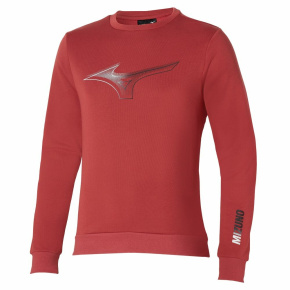 MIZUNO Release Crew Sweat / Mineral Red /