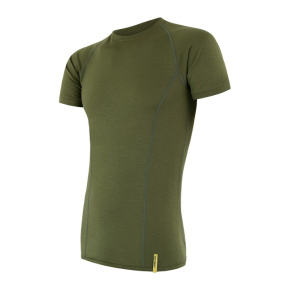 SENSOR MERINO ACTIVE pánské triko kr.rukáv safari green velikost