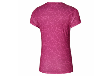 MIZUNO Core Graphic Tee / Pink Peacock /