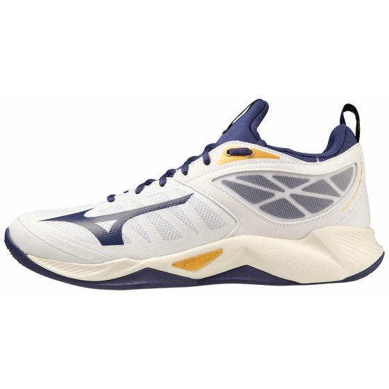 MIZUNO WAVE DIMENSION / White/BlueRibbon/MP Gold /