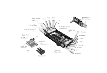 TOPEAK nářadí NINJA MASTER+ TOOLBOX PT30