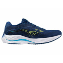 MIZUNO WAVE RIDER 27 / Navy Peony/Sharp Green/Swim Cap /