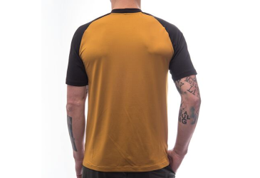 FT MEN'S HORIZON SHORT SLEEVE TEE GOLDEN/BLACK velikost