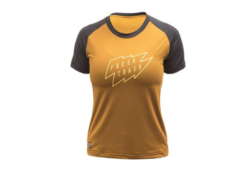 FT WOMEN'S HORIZON SHORT SLEEVE TEE GOLDEN/BLACK velikost