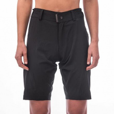 SENSOR HELIUM dámské kalhoty s cyklovložkou krátké volné true black velikost