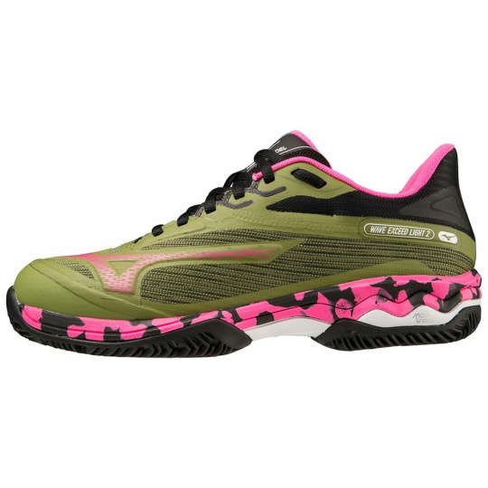 MIZUNO WAVE EXCEED LIGHT 2 / CalstGreen/PinkGlo/Black /