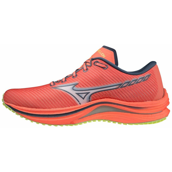 MIZUNO WAVE REBELLION / Neon Flame/White/Neo Lime /