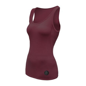 SENSOR MERINO AIR dámské triko bez rukávu port red velikost XL