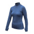 SENSOR MERINO BOLD dámské triko roll neck dl.rukáv cool blue velikost XXL